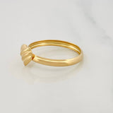 Anillo Corazon 0.9g / T7 1/2 Oro Amarillo 18K