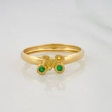 Anillo Cicla 1.2g / T7 3/4 Oro Amarillo 18K