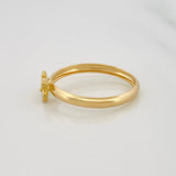Anillo Cicla 1.2g / T7 3/4 Oro Amarillo 18K