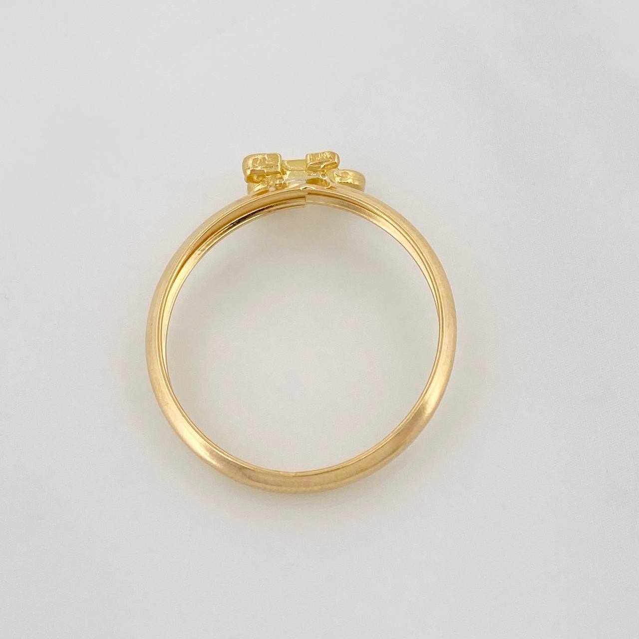Anillo Cicla 1.2g / T7 3/4 Oro Amarillo 18K
