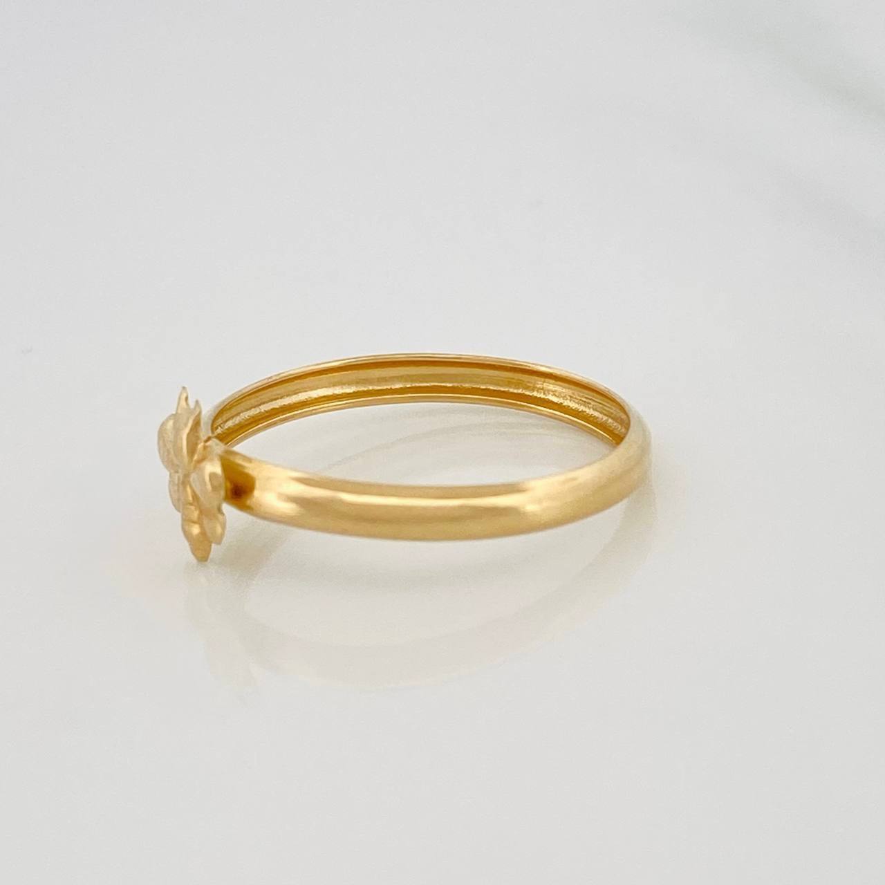Anillo Aveja 0.95g / T7 1/4 Oro Amarillo 18K