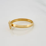 Anillo Aveja 0.95g / T7 1/4 Oro Amarillo 18K