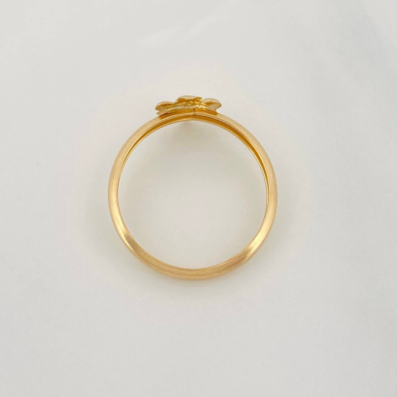 Anillo Aveja 0.95g / T7 1/4 Oro Amarillo 18K