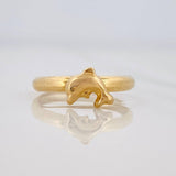 Anillo Delfin 0.9g / T5 3/4 Oro Amarillo 18K