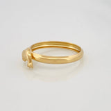 Anillo Delfin 0.9g / T5 3/4 Oro Amarillo 18K