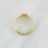 Anillo Delfin 0.9g / T5 3/4 Oro Amarillo 18K