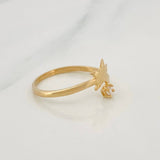 Anillo Estrella 1.5g / T7 Oro Amarillo 18K