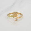 Anillo Estrella 1.5g / T7 Oro Amarillo 18K