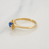 Anillo Flor 1.85g / T7 Oro Amarillo 18K