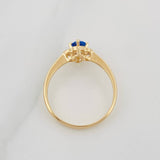 Anillo Flor 1.85g / T7 Oro Amarillo 18K