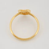 Anillo Corazon Diamantado 1.05g / T5 3/4 Oro Amarillo 18K