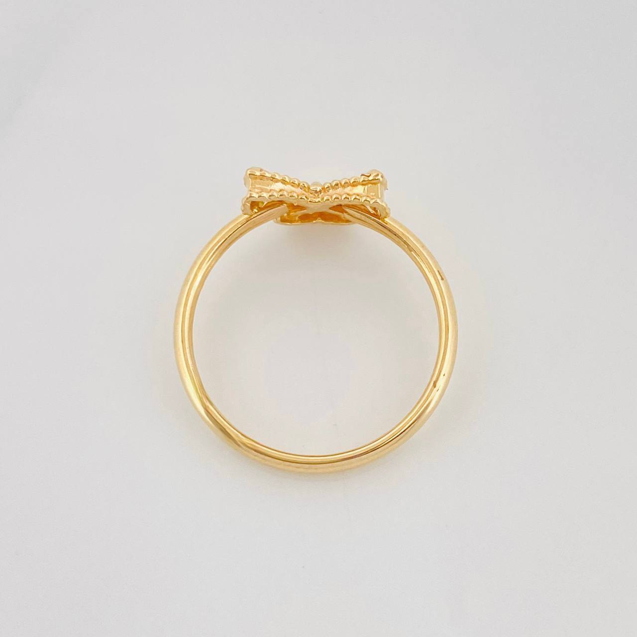 Anillo Mariposa Diamantada 1.05g / T5 1/4 Oro Amarillo 18K