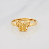 Anillo Mariposa Diamantada 1.05g / T5 1/4 Oro Amarillo 18K