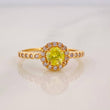 Anillo Halo Churumbela 2.1g / T6 3/4 Oro Amarillo 18K