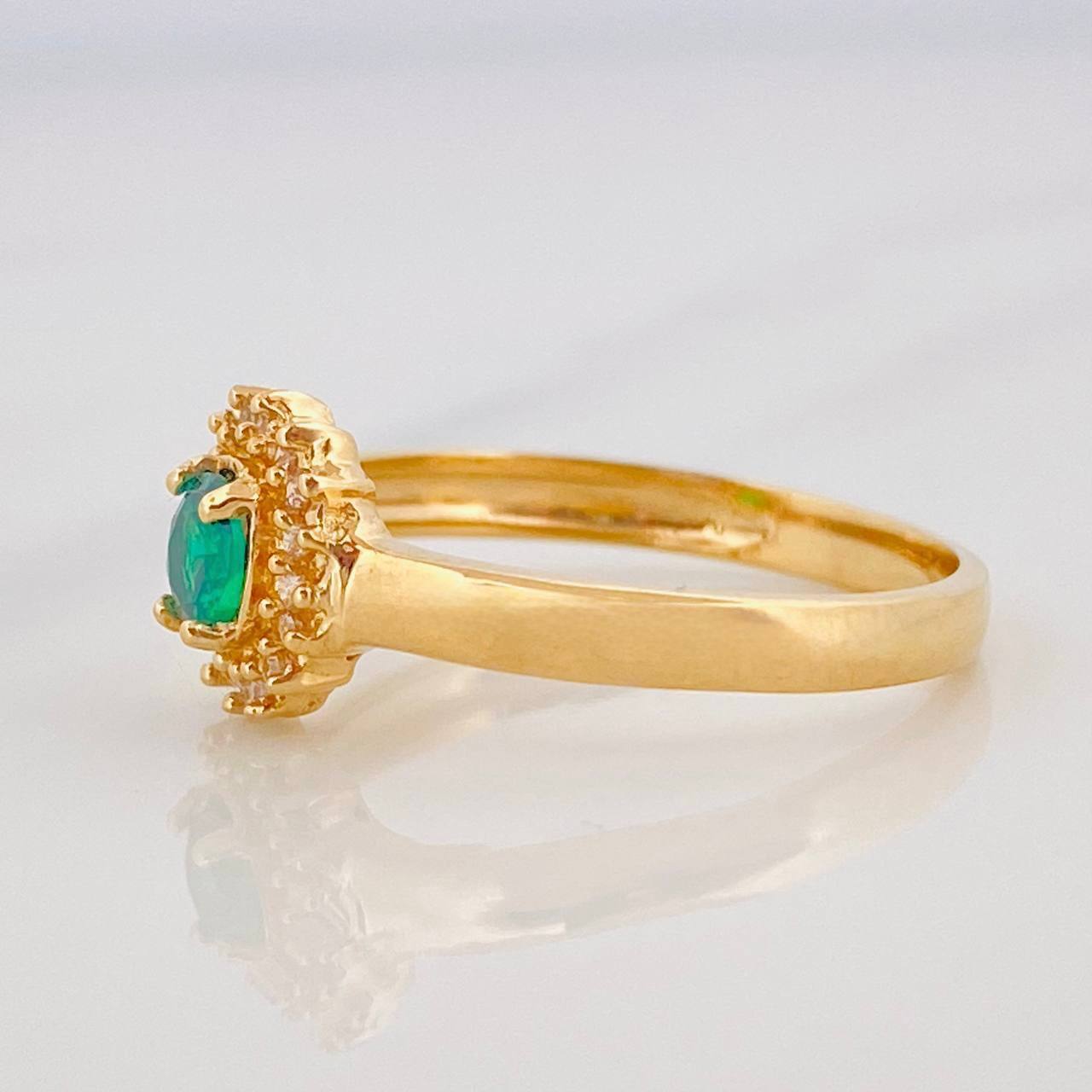 Anillo Halo 2.35g / T6 Oro Amarillo 18K