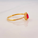 Anillo Gota 1.25g / T7 Oro Amarillo 18K