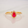 Anillo Gota 1.25g / T7 Oro Amarillo 18K