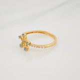 Anillo Flor 1.35g / T6 Oro Amarillo 18K