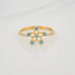 Anillo Flor 1.35g / T6 Oro Amarillo 18K