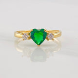 Anillo Corazon 1.6g / T7 Oro Amarillo 18K