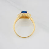 Anillo Corazon Tupido 2.85g / T6 Oro Amarillo 18K