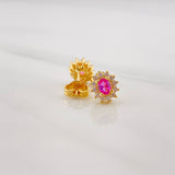 Topos Flor 2.3g / 7.26mm Oro Amarillo 18K