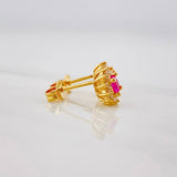 Topos Flor 2.3g / 7.26mm Oro Amarillo 18K