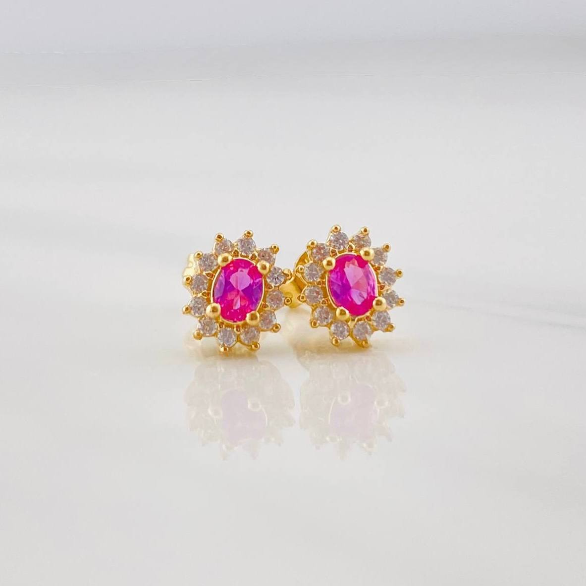 Topos Flor 2.3g / 7.26mm Oro Amarillo 18K