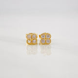 Topos Flor Borde Texturizado 1.35g / 6.01mm Oro Amarillo 18K