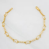 Pulso Halo Mariposa 5.7g / 19cm / 2.71mm Oro Amarillo 18K