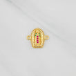 Herraje Virgen de Guadalupe 1.05g / 1.05cm Dos Oros Amarillo Blanco 18K
