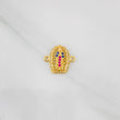 Herraje Virgen de Guadalupe 1.25g / 1.05cm Dos Oros Amarillo Blanco 18K