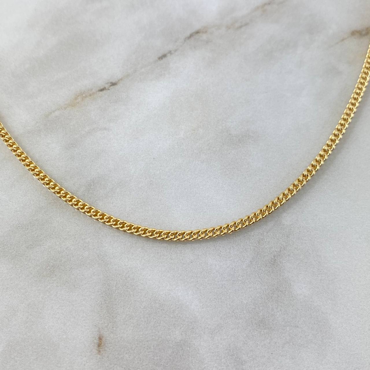 Cadena Franco 9.2gr / 60cm / 2.2mm Oro Amarillo +4