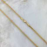 Cadena Franco 9.2gr / 60cm / 2.2mm Oro Amarillo +4