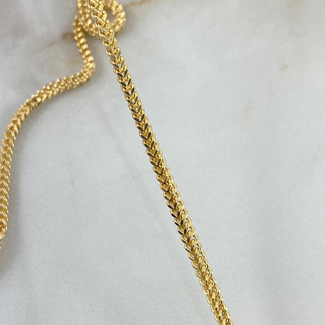 Cadena Franco 9.2gr / 60cm / 2.2mm Oro Amarillo +4
