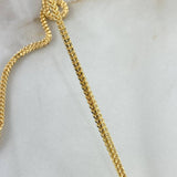 Cadena Franco 9.2gr / 60cm / 2.2mm Oro Amarillo +4