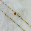 Cadena Militar 10gr / 60cm / 2mm Lisa Oro Amarillo +3 *