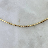 Cadena Militar 10gr / 60cm / 2mm Lisa Oro Amarillo +3 *