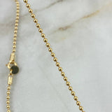 Cadena Militar 10gr / 60cm / 2mm Lisa Oro Amarillo +3 *
