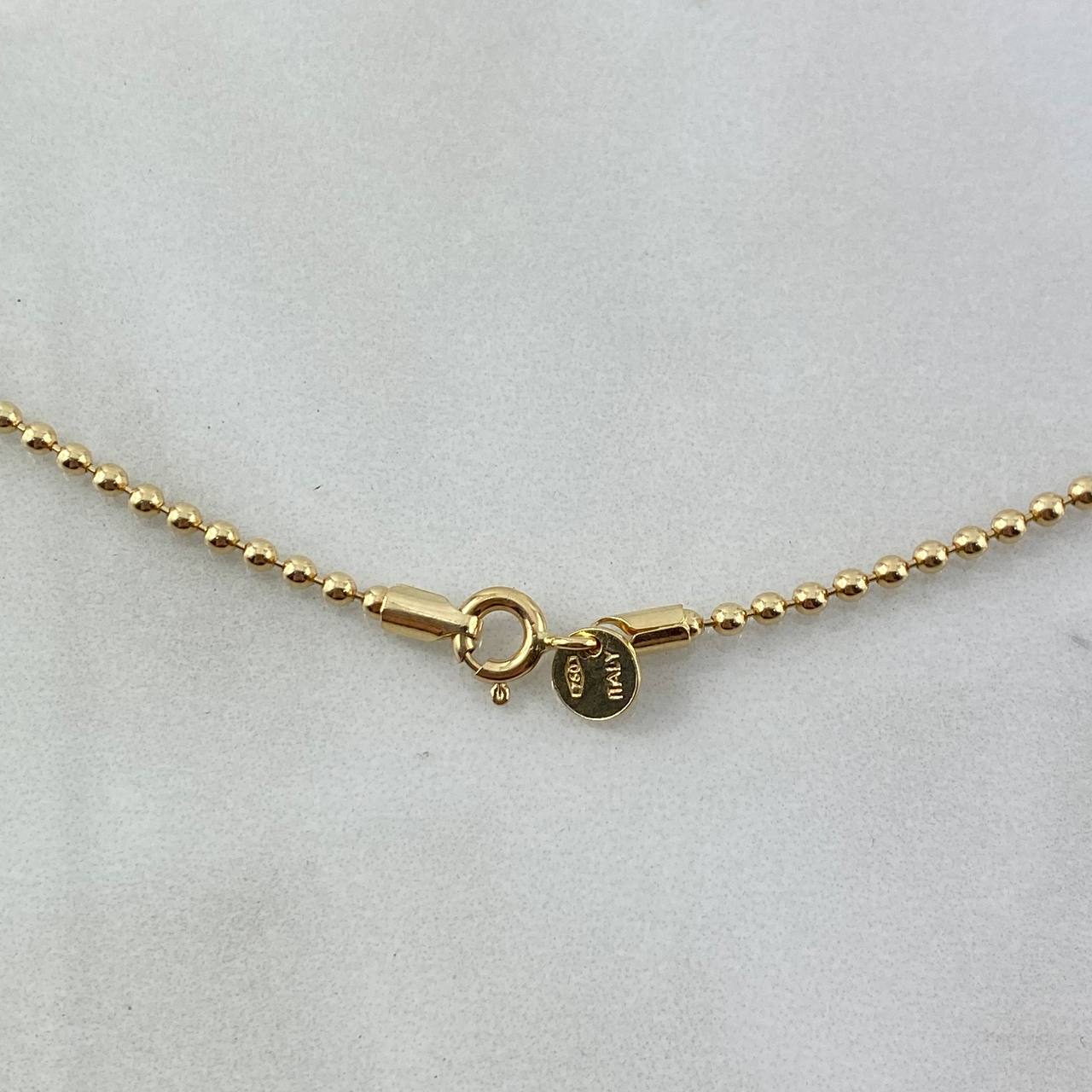 Cadena Militar 10gr / 60cm / 2mm Lisa Oro Amarillo +3 *