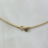 Cadena Militar 10gr / 60cm / 2mm Lisa Oro Amarillo +3 *