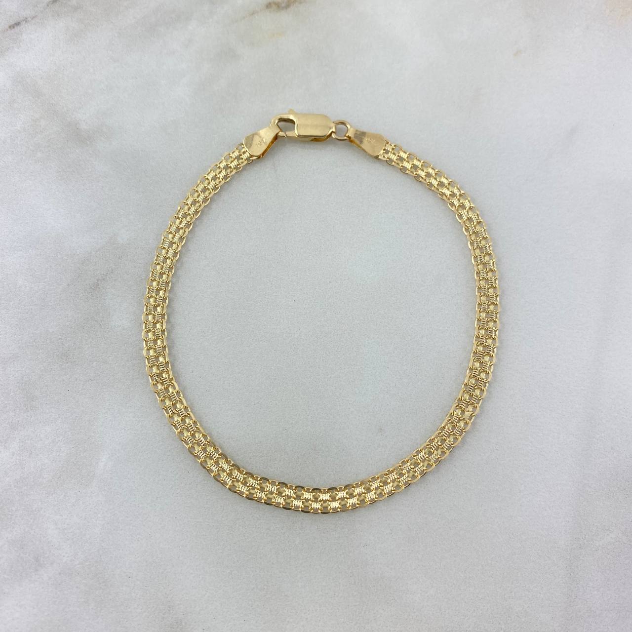 Pulso Chino 4.35gr / 19cm / 3.8mm Oro Amarillo +0Ⴃ