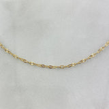 Cadena Aro Seguido 2.1gr / 50cm / 1.7mm Diamantada Oro Amarillo +3