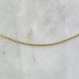 Cadena Militar 2.6gr / 45cm / 1.2mm Discoteca Oro Amarillo +3