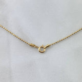 Cadena Militar 2.6gr / 45cm / 1.2mm Discoteca Oro Amarillo +3