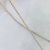 Cadena Roll-On 1.55gr / 45cm / 1.3mm Oro Amarillo +3