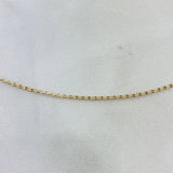 Cadena Roll-On 1.55gr / 45cm / 1.3mm Oro Amarillo +3