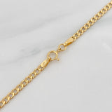 Cadena Cubana 2.35g / 45cm / 2.2mm Oro Amarillo 18K