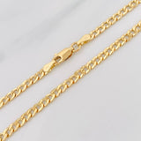Cadena Cubana 7.35g / 60cm / 3.4mm Oro Amarillo 18K