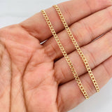Cadena Cubana 2.35g / 60cm / 2.35mm Oro Amarillo 18K